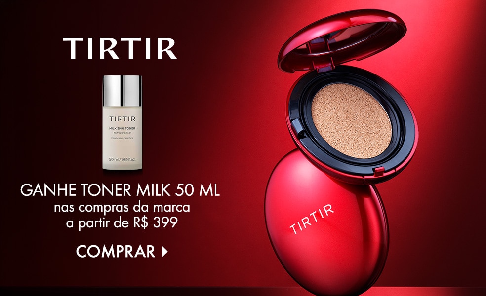 TirTir | Ganhe Toner Milk 50ml nas compras da marca a partir de R$ 399