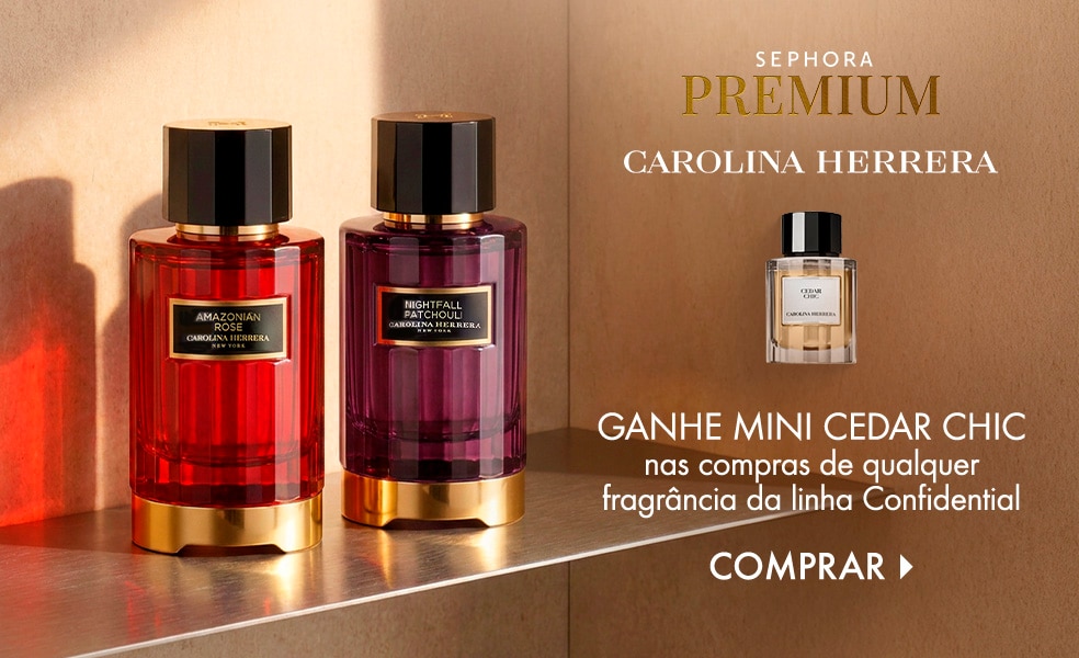Carolina Herrera | Ganhe miniatura Cedar Chic nas compras de qualquer fragrância Confidential