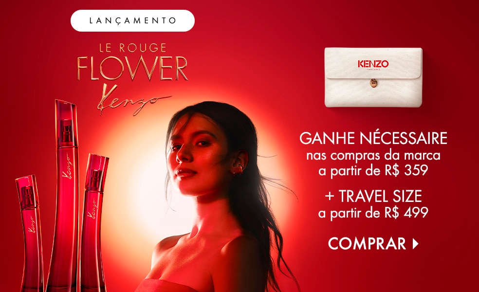 Kenzo | Ganhe nécessaire nas compras da marca a partir de R$ 359 + travel a partir de R$ 499