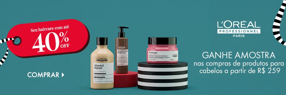 Seu haircare com até 40% OFF