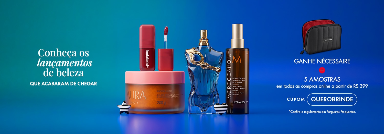 Novidades - Ganhe nécessaire + 5 amostras
