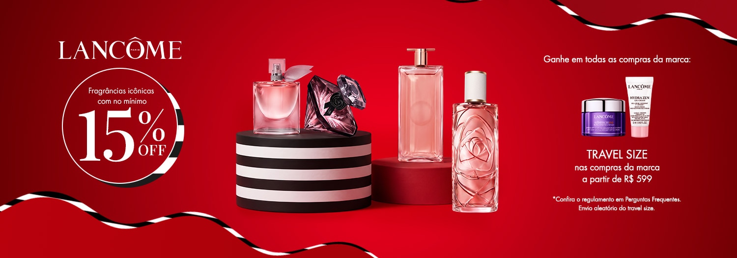 Lancôme - Ganhe Garrafa a partir de R$ 499