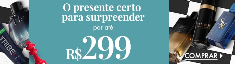 Presentes por até R$ 299