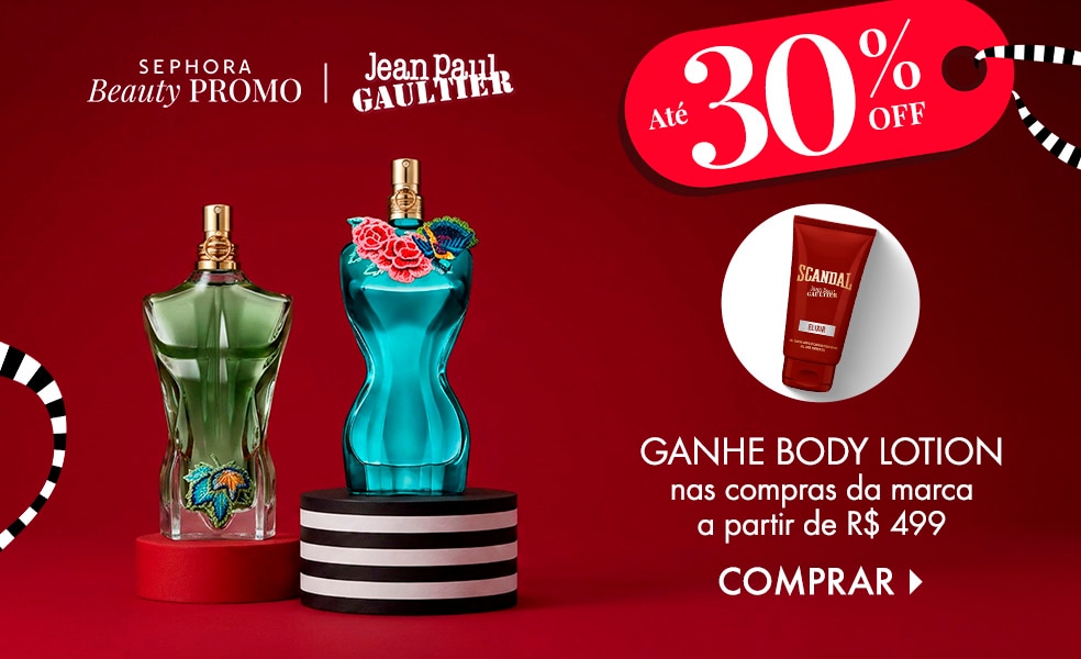 Jean Paul Gaultier | Ganhe body lotion nas compras da marca a partir de R$ 499
